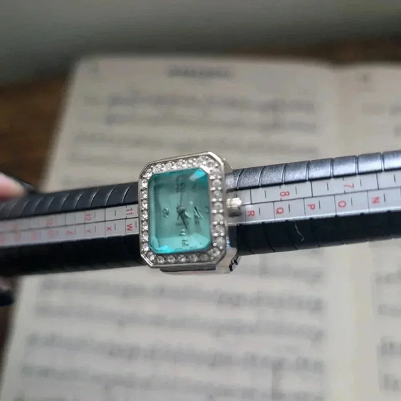 Silver and Blue Ring Watch - Picture 13 of 15